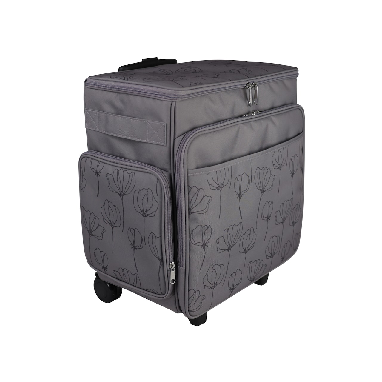 Everything Mary Purple Floral Rolling Craft Bag